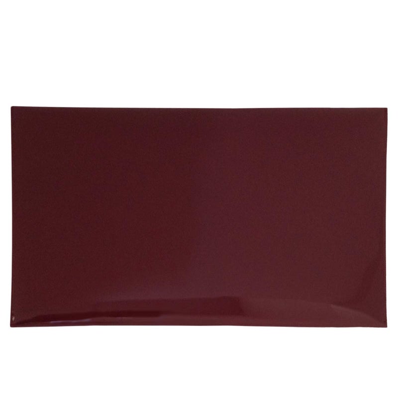 JNB Faux Patent Leather Envelope Candy Clutch Bag, Maroon - Image 2